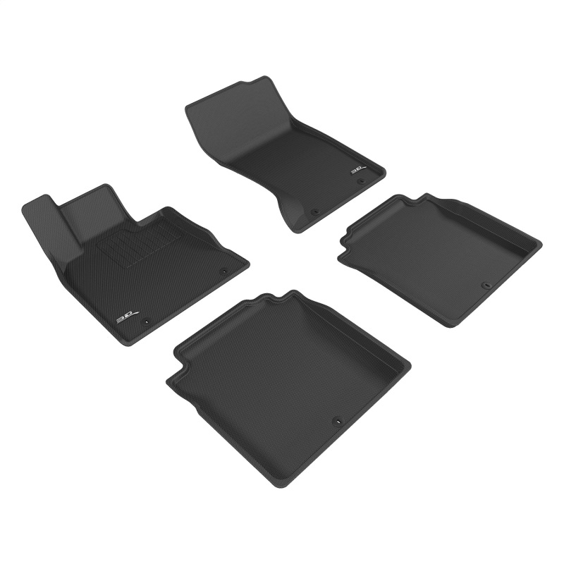 Genesis G90 Floor Mat Set - Front and Rear - 3D MAXpider - Kagu Black R1 R2 - Black - `17-`22 Genesis G90 Floor Mat Set - Front and Rear - 3D MAXpider - Kagu Black R1 R2 - Black - `17-`22